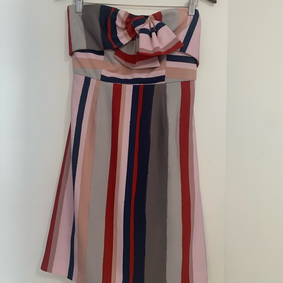 Sam Edelman strapless striped dress with bow - Picture 4 of 8